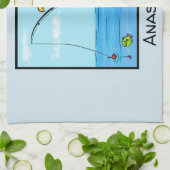 Linge De Cuisine Drôle pélican de pêche (Plié)