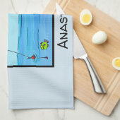 Linge De Cuisine Drôle pélican de pêche (Quart Plié)