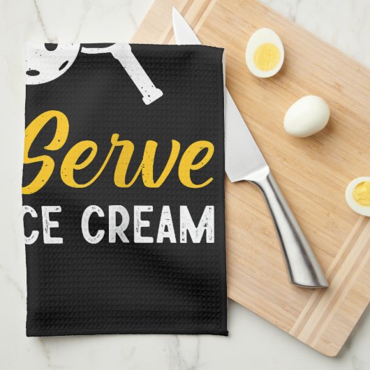 Linge De Cuisine Drôle Pickleball Si Vous Voulez Un Service Soft Go (Quart Plié)