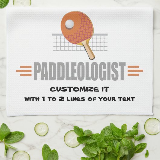 Linge De Cuisine Drôle Ping Pong (Plié)