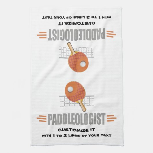 Linge De Cuisine Drôle Ping Pong (Vertical)