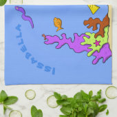 Linge De Cuisine Drôle plongeur et poisson mer créatures dessin ani (Plié)