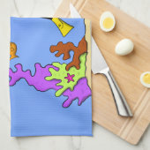 Linge De Cuisine Drôle plongeur et poisson mer créatures dessin ani (Quart Plié)