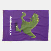 Linge De Cuisine Drôle T rex dinosaure dessin animé humour (Horizontal)