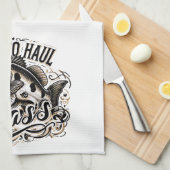 Linge De Cuisine Drôle temps pour Haul Bass Fishing (Quart Plié)