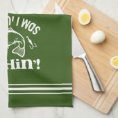 Linge De Cuisine Drôle Wishin J'étais Pêche (Quart Plié)