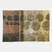 Linge De Cuisine Droplets verts circulaires (Horizontal)