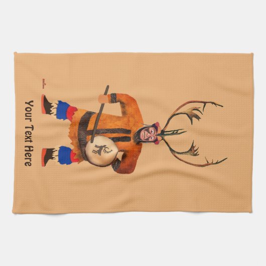 Linge De Cuisine Drumming Shaman (Horizontal)