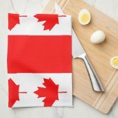 Linge De Cuisine Du Canada de drapeau Canadien oh Canada fièrement (Quart Plié)