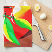 Linge De Cuisine Duo de Cerises Vibrantes (Quart Plié)