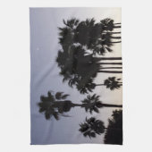 Linge De Cuisine Dusk avec palmiers Scène tropicale (Vertical)