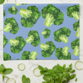 Linge De Cuisine Dusty Blue & Broccoli (Plié)