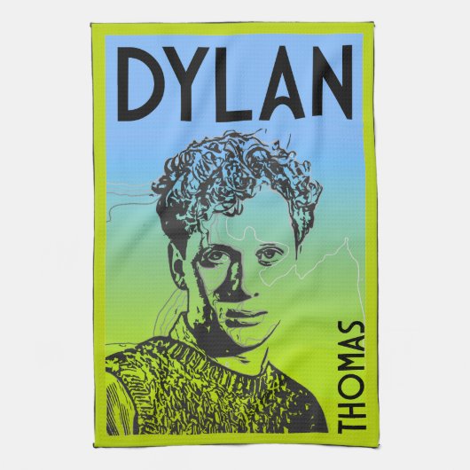 Linge De Cuisine Dylan Thomas Welsh Poet (Vertical)