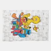 Linge De Cuisine E est pour Elmo | Ajouter Votre Nom (Horizontal)