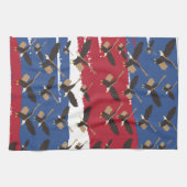Linge De Cuisine Eagle Bird USA Patriotic American Flag (Horizontal)