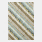 Linge De Cuisine Earth Tones Gold Christmas Motif#28 ID1009 (Vertical)