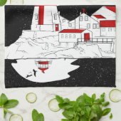 Linge De Cuisine East Quoddy Head Phare plat (Plié)