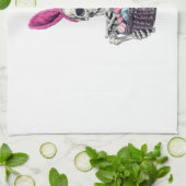 Linge De Cuisine Easter Skull � Funny Bunny Skeleton (Plié)