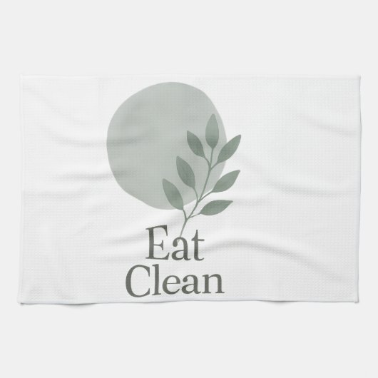 Linge De Cuisine Eat Clean Minimalist Kitchen Towel (Horizontal)