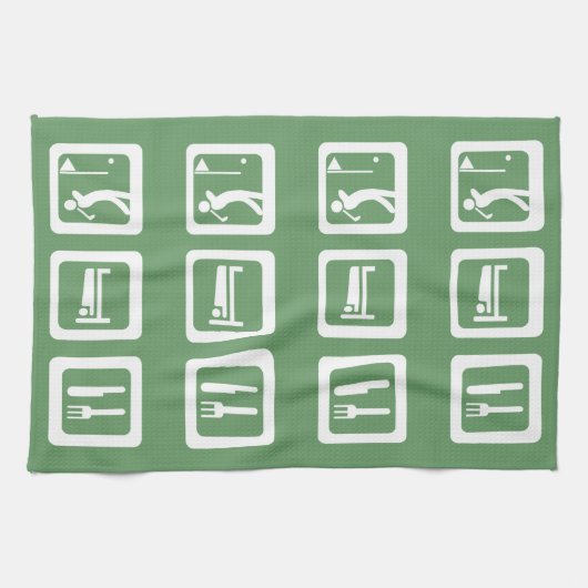 Linge De Cuisine Eat Sleep Golf (Horizontal)