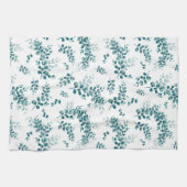 Linge De Cuisine Eau-couleur eucalyptus verdure (Horizontal)