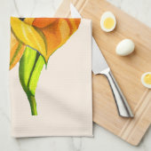 Linge De Cuisine Eau de flotteur orange calla (Quart Plié)