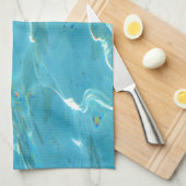 Linge De Cuisine Eau turquoise (Quart Plié)