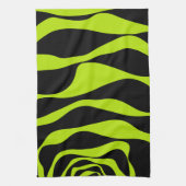 Linge De Cuisine Ebb et flux 4 - Lime vert (Vertical)