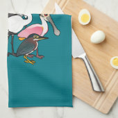 Linge De Cuisine Échassiers de Birdorable Nord-américain (Quart Plié)