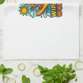 Linge De Cuisine Échec du Surf Wipeout Moai Chibi (Plié)