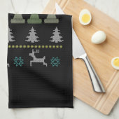Linge De Cuisine Échecs - Échecs Pièces Laid Noël (Quart Plié)