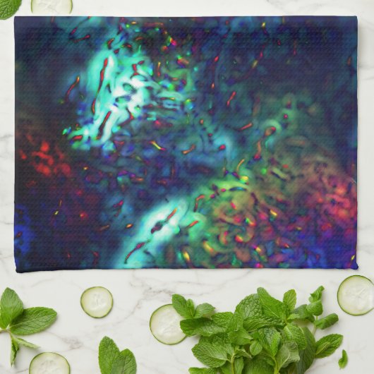 Linge De Cuisine Échelles de démonstration sur un arrière - plan bl (Plié)