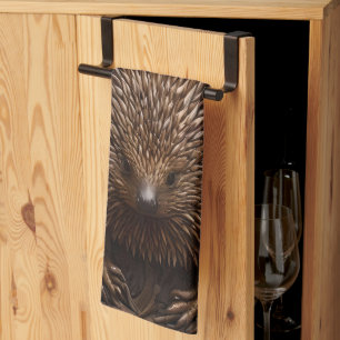 Linge De Cuisine Echidna Australienne En Bois Câblé,