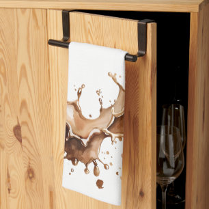 Linge De Cuisine Éclaboussure de café