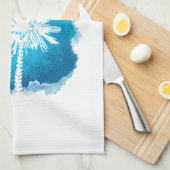 Linge De Cuisine Éclaboussure de peinture de Palmetto (Quart Plié)