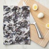 Linge De Cuisine Éclat de l'oie de neige (Quart Plié)