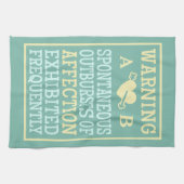 Linge De Cuisine Éclats d'Affection personnalisé monogramme serviet (Horizontal)