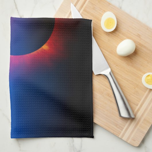 Linge De Cuisine Éclipse solaire (Quart Plié)