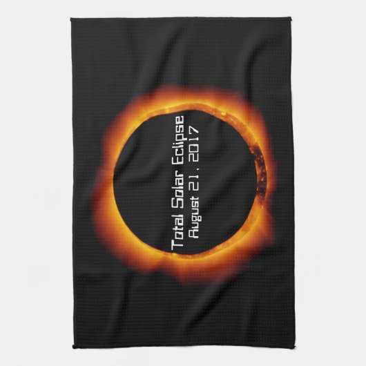 Linge De Cuisine Éclipse solaire totale 2017 (Vertical)