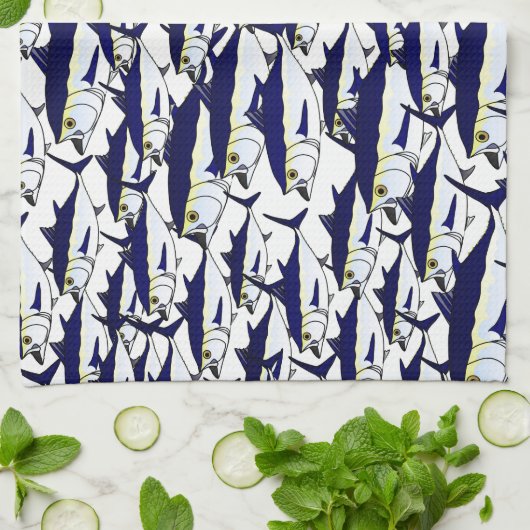 Linge De Cuisine École de thon de thonine (Plié)