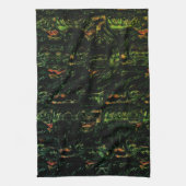 Linge De Cuisine Écorce d'arbre sous verre martelé vert (Vertical)