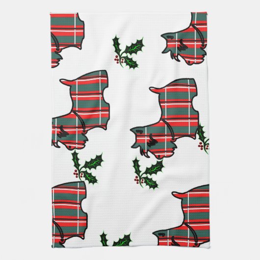 LINGE DE CUISINE ÉCOSSAIS TERRIER (Vertical)