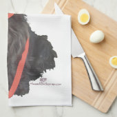 Linge De Cuisine Écossais Terrier Flourish (Quart Plié)