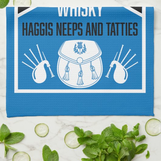 Linge De Cuisine Ecosse Burns Night (Plié)