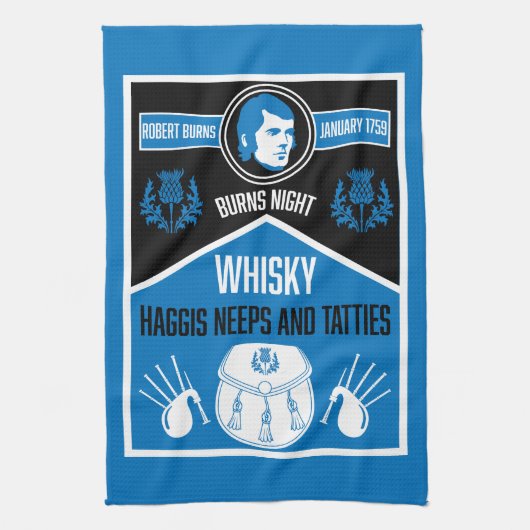 Linge De Cuisine Ecosse Burns Night (Vertical)