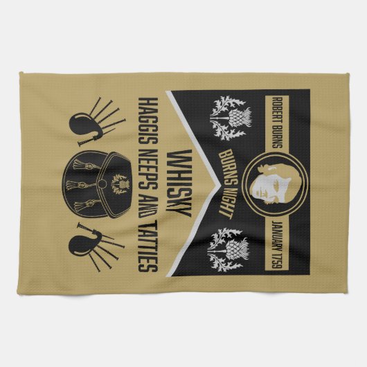 Linge De Cuisine Ecosse Burns Night (Horizontal)