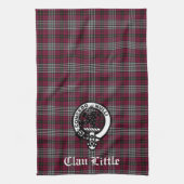 Linge De Cuisine Écosse Clan Little Crest Badge et Tartan Custom (Vertical)