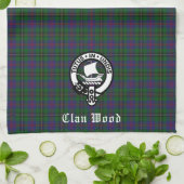 Linge De Cuisine Ecosse Clan Wood Crest & Tartan (Plié)