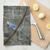 Linge De Cuisine Écouter les Jays Bleus avec le verset d'Isaïe (Quart Plié)