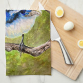 Linge De Cuisine Écran bleu - (Quart Plié)